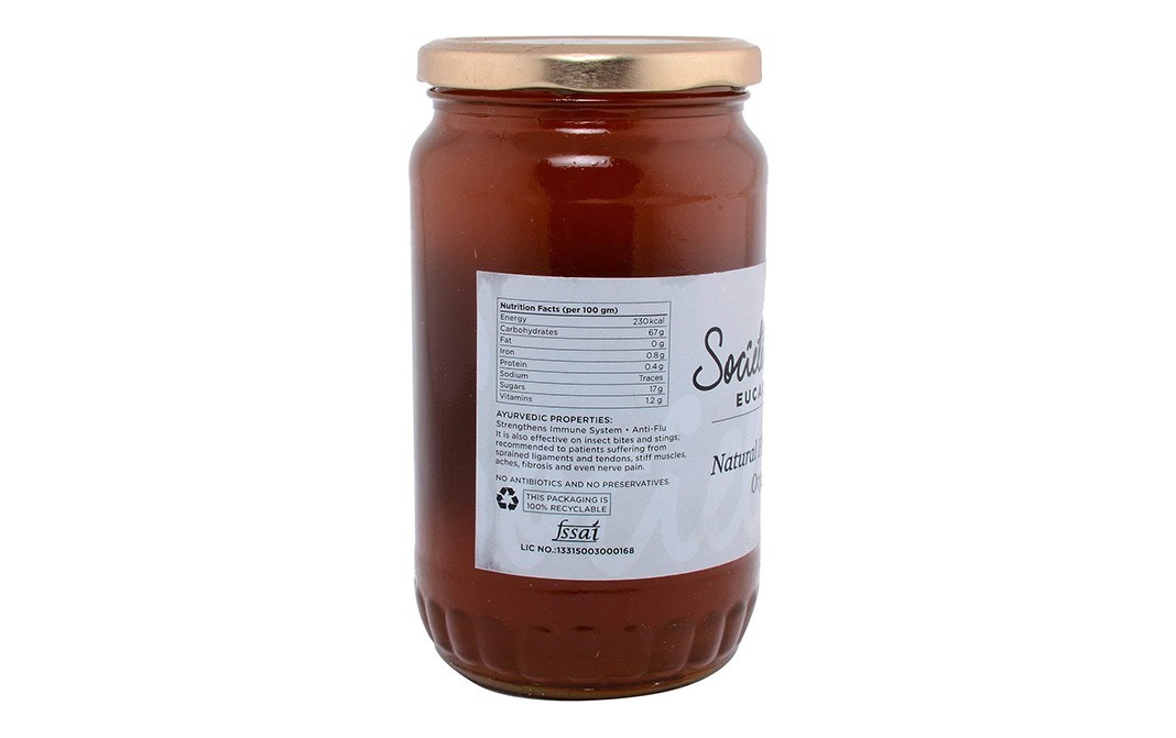 Societe Naturelle Eucalyptus Honey    Glass Jar  1 kilogram